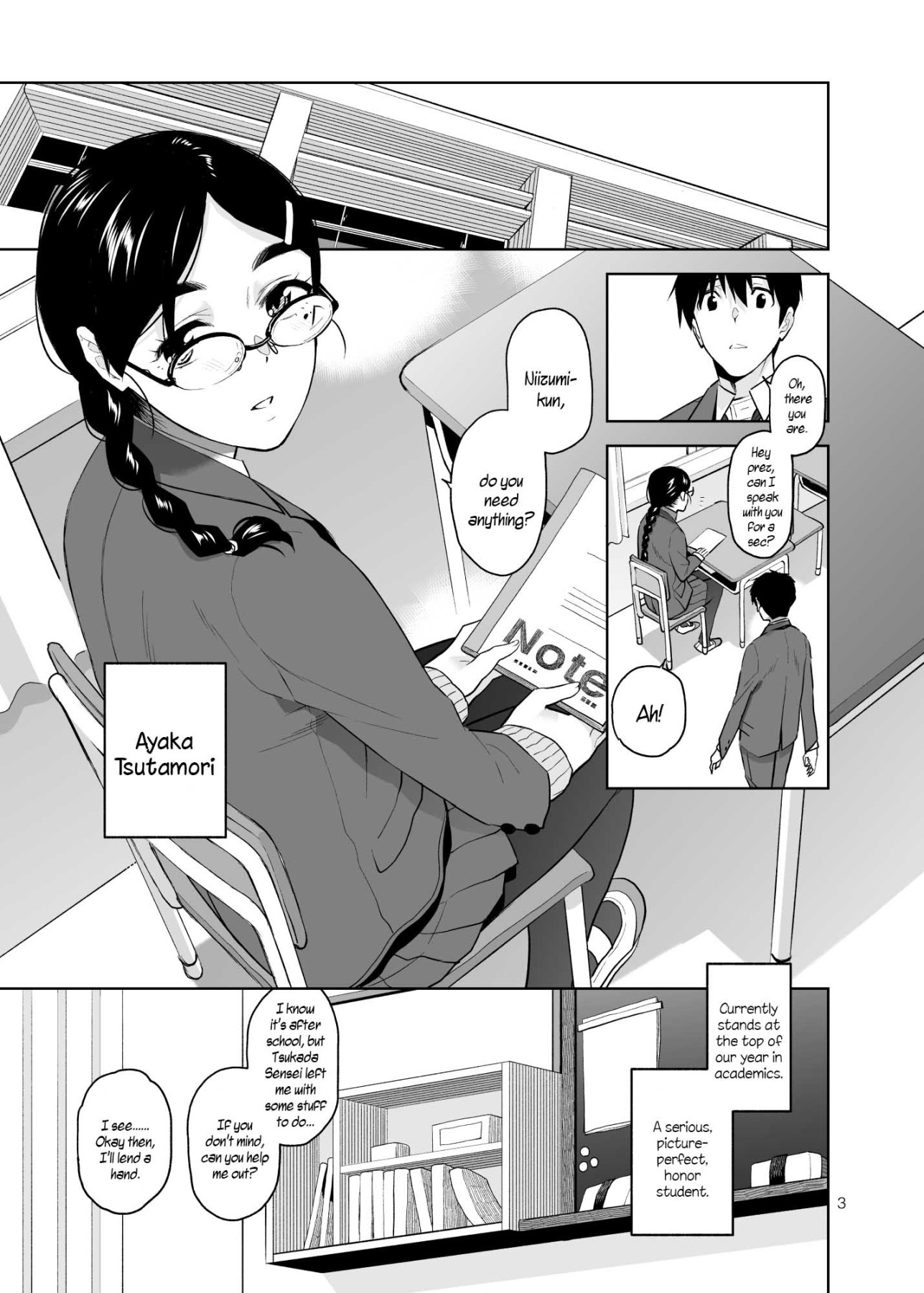 Hentai Manga Comic-A Serious Yet Lewd Tsutamori-san-Read-4